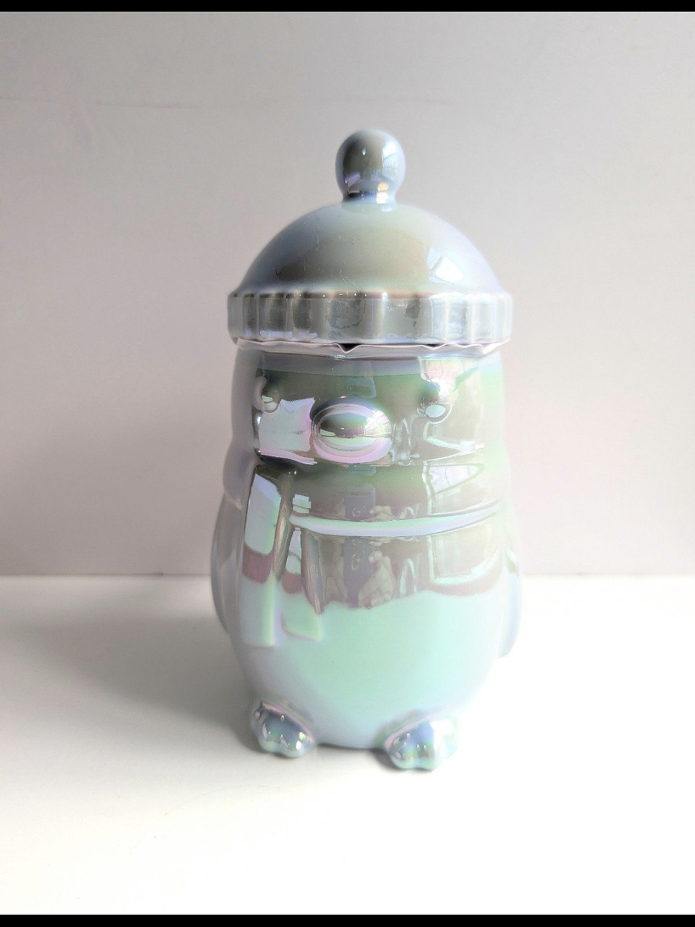 Starbucks Blue Iridescent Penguin Mug